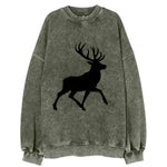 Deer with majestic antlers - Vintage Sweatshirt