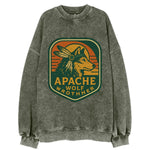 Apache Wolf Brother  - Vintage Sweatshirt