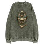 Pearl Wolf Shimmer  - Vintage Sweatshirt