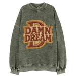 DAMN;DREAM BIG Motivational White Cap - Vintage Sweatshirt