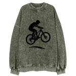 Mountain biker catching air - Vintage Sweatshirt