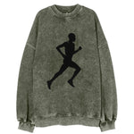 Kenyan distance runner stride - Vintage Sweatshirt