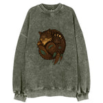 Sleeping Wolf Peace  - Vintage Sweatshirt