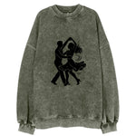 Salsa dancers spinning turn - Vintage Sweatshirt