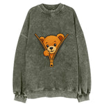 zipper bear - Vintage Sweatshirt