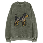 Bluetick Coonhound - Trendy spotted hound logo with prominent black border - Vintage Sweatshirt
