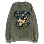 Glacier Mountain Goat - Vintage Sweatshirt