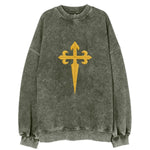 Order Of Santiago Cross - Vintage Sweatshirt