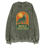 Wolf Territory Marking  - Vintage Sweatshirt