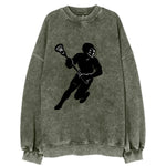Lacrosse player cradling stick - Vintage Sweatshirt