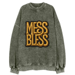 MESS;BLESS UP Gold Metallic Visor - Vintage Sweatshirt