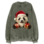 Santa Panda  - Vintage Sweatshirt