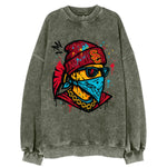 Los Angeles Trojan wearing USC beanie with SC patch - Vintage Sweatshirt