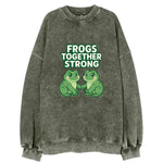 Frogs Together Strong 2 - Vintage Sweatshirt