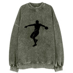 Discus thrower spinning release - Vintage Sweatshirt