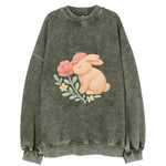 Peach Bunny - Vintage Sweatshirt