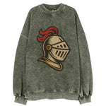 Knight Helmet  - Vintage Sweatshirt