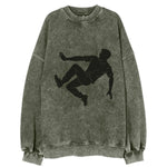 Parkour athlete wall run - Vintage Sweatshirt