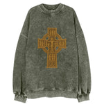 Monasterboice Cross - Vintage Sweatshirt