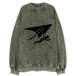 Hang glider soaring - Vintage Sweatshirt