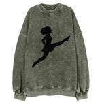 Irish step dancer Riverdance leap - Vintage Sweatshirt