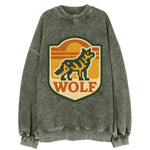 Digital Pixel Wolf  - Vintage Sweatshirt