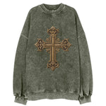Victorian Cross  - Vintage Sweatshirt