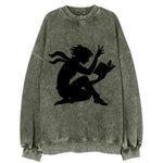 Reader lost in book moment - Vintage Sweatshirt