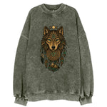 Tattoo Wolf Flash  - Vintage Sweatshirt
