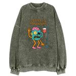 COFFEE IS MANDATORY | Zombie mug with IV drip - Vintage Sweatshirt