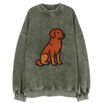 Nova Scotia Duck Tolling Retriever - Red embroidered pose - Vintage Sweatshirt
