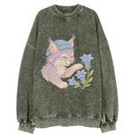 Lynx and Gentian - Vintage Sweatshirt