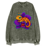 Leopard Orchid - Vintage Sweatshirt