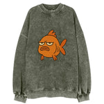The Goldfish Judging Silently - Vintage Sweatshirt