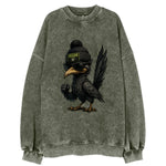 Vegas Roadrunner wearing Raiders beanie with neon patch and wayfarer sunglasses - Vintage Sweatshirt