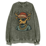 deer atlanta atl red us South - Vintage Sweatshirt