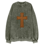 Carved Cross  - Vintage Sweatshirt