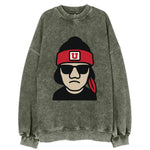 Salt Lake Ute wearing Utah beanie with U patch - Vintage Sweatshirt