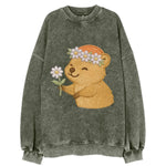 Quokka Daisy Chain - Vintage Sweatshirt