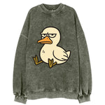 The Duck Judging Silently - Vintage Sweatshirt