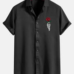 Rose Skull Print Shirt