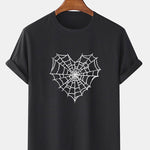 Spider Web Print T-Shirt
