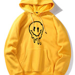 Dissolved Smiley Print Hoodie
