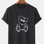 Melting Bear Print T-Shirt