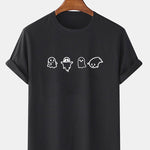 Halloween Funny Ghost Print T-Shirt