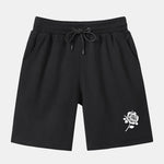 Rose Print Mid Length Shorts