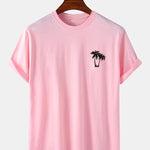 Palm Tree Print T-shirt & Palm Tree Print Swim Shorts