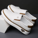 Alessio Leather Slip-Ons
