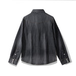 Leon Pinstripe Denim Shirt