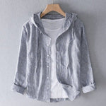 Nicolas Linen Hooded Shirt